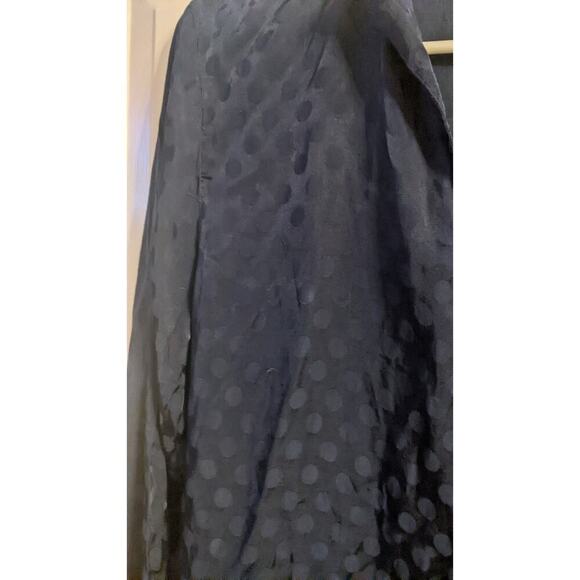 Haven Well Within Navy Blue Viscose Dress, Medium, V Neck, Abstract Dot Design - Picture 5 of 10